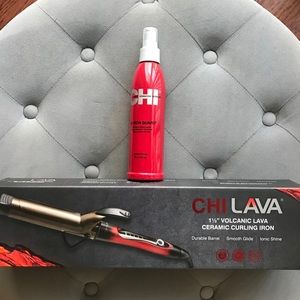 Chi Lava 1.5” Curling Iron + 44 Iron Guard Heat